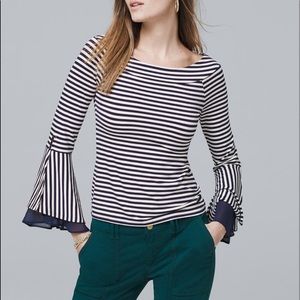BEING DELETED WHBM Bell Sleeve Top